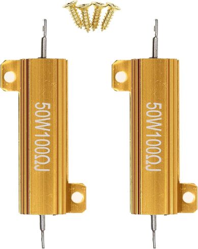 2 Pieces 50W 3K Ohm High Power Aluminum Housed WireWound Resistor with Screws in Saudi Arabia