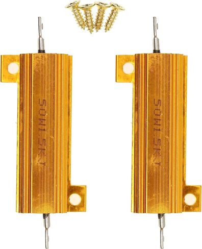 2 Pieces 50W 3K Ohm High Power Aluminum Housed WireWound Resistor with Screws in Saudi Arabia
