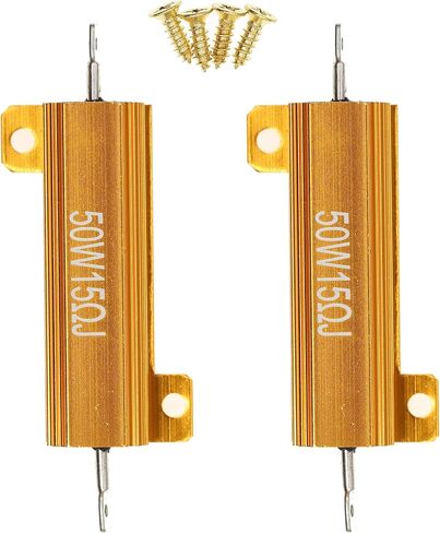 2 Pieces 50W 3K Ohm High Power Aluminum Housed WireWound Resistor with Screws in Saudi Arabia