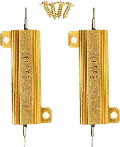 2 Pieces 50W 3K Ohm High Power Aluminum Housed WireWound Resistor with Screws in Saudi Arabia