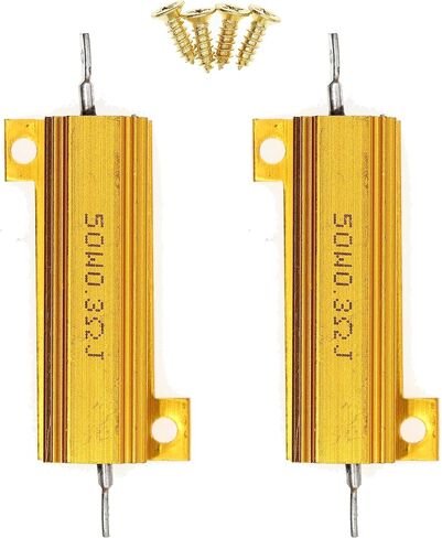 2 Pieces 50W 3K Ohm High Power Aluminum Housed WireWound Resistor with Screws in Saudi Arabia