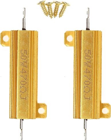 2 Pieces 50W 3K Ohm High Power Aluminum Housed WireWound Resistor with Screws in Saudi Arabia