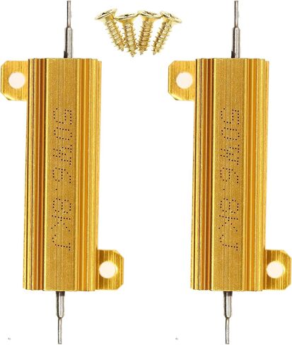 2 Pieces 50W 3K Ohm High Power Aluminum Housed WireWound Resistor with Screws in Saudi Arabia