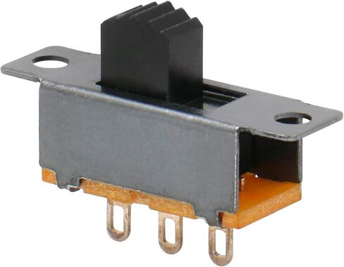 Baomain High Knob Vertical Micro Mini Slide Switchs,Latching Toggle Switches Panel Mount DC 50V 0.5A 3 Solder Lug Pin 2 Position SPDT 1P2T Mini Panel Slide Switch 20pcs in Saudi Arabia