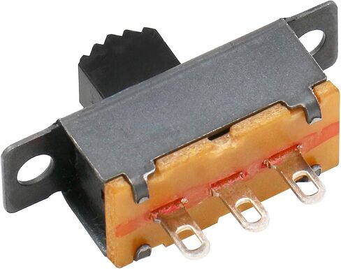 Baomain High Knob Vertical Micro Mini Slide Switchs,Latching Toggle Switches Panel Mount DC 50V 0.5A 3 Solder Lug Pin 2 Position SPDT 1P2T Mini Panel Slide Switch 20pcs in Saudi Arabia