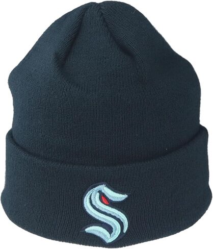 ZHATS Unisex Kid's NHL Officially Licensed Youth Beanie Cuff Icon Team Color in Saudi Arabia