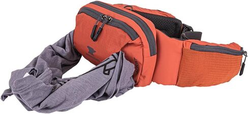 Mountainsmith Sprint Lumbar Waist Fanny Hip Pack, Running, Hiking, Travel, Dog-Walking, Outdoor Activities with 4 Zippered Pockets, Cinnamon Red in Saudi Arabia