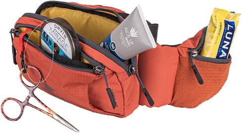 Mountainsmith Sprint Lumbar Waist Fanny Hip Pack, Running, Hiking, Travel, Dog-Walking, Outdoor Activities with 4 Zippered Pockets, Cinnamon Red in Saudi Arabia