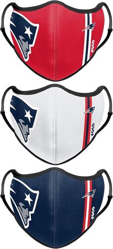 foco NFL unisex-adult NFL Team Logo Sport Reusable Washable Fashion Face Cover Mask 3-pack in Kuwait