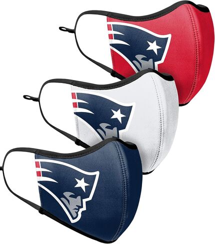 foco NFL unisex-adult NFL Team Logo Sport Reusable Washable Fashion Face Cover Mask 3-pack in Kuwait