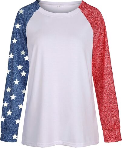Baseball Shirt for Womens Crewneck Raglan Patchwork Pullover Long Sleeve Baseball Mom Tee Shirts in Kuwait