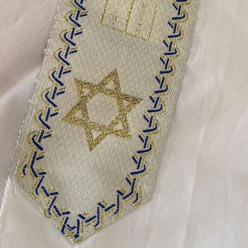 Prayer Shawl for Jews, Hand Knitted, 4 Color Options, Thoughtful Gift, RED, average size, Blue in Kuwait