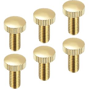 PATIKIL Guitar Tremolo Bridge Fine Tuning Screws Fine Tuner Screws Gold for Bass Guitar Part Accessory 6pcs