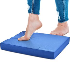 Steady Doggie | Blue Foam Balance Pad - Balance Board for Physical Therapy - Durable Large Textured Cushion Pad for Exercise, Workout, Balancing, Stability Workout, Knee and Ankle Exercise