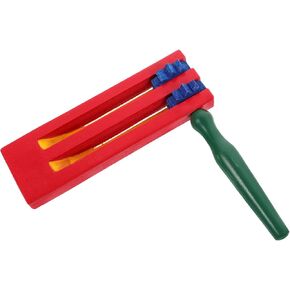 ibasenice Mexicanas Noise Ratchet Wooden Ratchet Noise Maker Grogger Matraca Toy Toddler Castanets Clapper Toy Baby Hand Shaker Educational Musical Toy for Over 3 Years Old