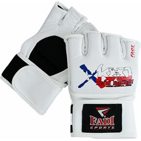 Extreme Knockout MMA Gloves - Cowhide Leather Open Palm Gloves for Men & Women, Martial Arts, Kickboxing, Muay Thai, Boxing, Sparring, Grappling, Punching Bag MMA