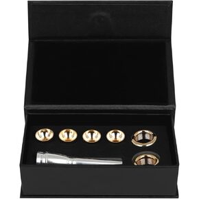 Brass Silver Plated Trumpet Mouthpiece 3C 2C 2B 3B Horn Mouthpiece Trumpet Part for Beginners and Professional Players,Brass Silver Plated Trumpet Mouthpiece