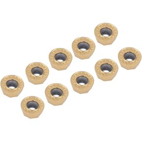 10pcs Carbide Turning Inserts RPMT1204 Milling Tool High Strength Material Hard and More Efficient Suitable for Mild Steel and Stainless Steel Machining