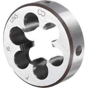 uxcell Round Threading Die 1-16 UNS Thread Right Hand Screw Cutting Fixed Dies, Alloy Tool Steel Tapping Repair Tool