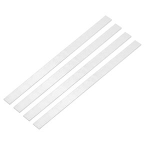 uxcell Square Aluminum Flat Bar, 4Pcs 3/32" Thickness 3/4" Width 12" Length Square Aluminum Bar 6063 Aluminum Flat Plate, 2 x 20 x 305mm Solid Mill Stock