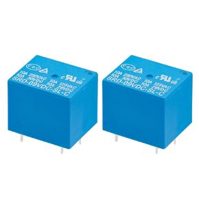 2 Pack PCB Power Relay SRD-09VDC-SL-C, DC 9V Coil, 10A 250VAC, SPDT, 5 Pin, for Household Appliance Boards (2)