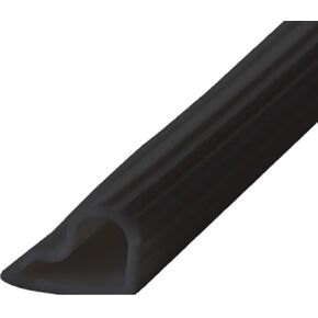 Trademark Soundproofing Silicone Soundproof Seal - Weather Stripping Door Seal - Effective Door Seal Strip for Door Frame - Self Adhesive Insulation /.5" Wide/20' Roll - Black
