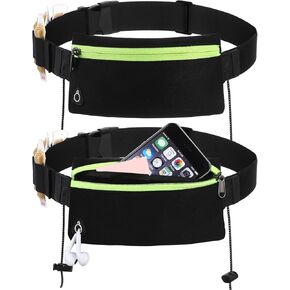 Abbylike 2 قطعة حزام الجري للسباق مع حزام مرن يناسب جميع مقاسات الخصر 23.6-42 بوصة حزام الجري للنساء والرجال مع حزام قابل للتعديل لسباق المريلة حامل حزام الترياتلون الجري والركض الرياضي in Kuwait