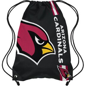 FOCO Arizona Cardinals NFL Alternate Color Big Logo Drawstring Backpack - Black