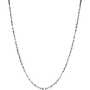 3.5mm Mens Stainless Steel Silver Rope Twist Chain Necklace Jewelry for Men