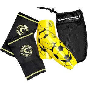 American Challenge Serie A Shin Guard with Compression Sleeve