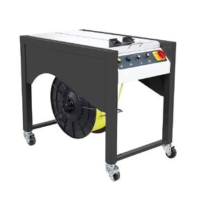 IDL Packaging Ultimate Strapping Set with 1/2" x 9900’ Polypropylene (PP) Strapping & Semi-Automatic Table Top Strapping Machine, No Seals Required – Full Kit to Speed Up Banding Packaging Works