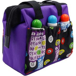 Yuanhe Bingo Dauber Tote Bag - 6 Pockets Bingo Pattern Bag