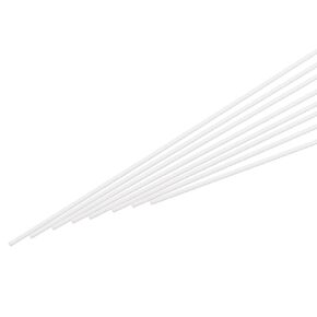 MECCANIXITY ABS Plastic Rod Round Solid Bar 1mm x 500mm for DIY Model Material, Architectural Model Making, DIY Sand Table, Pack of 25 Pcs