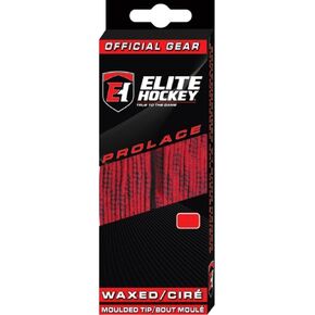 Elite Hockey Prolace Waxed Hockey Laces (Red, 96")
