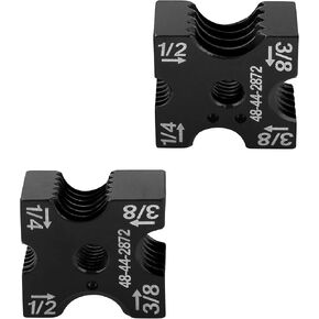 48-44-2872 Cutting Die Set Replacement for 2872-20, 2872-21 M18 Brushless Threaded Rod Cutter, Replacement 1/4", 3/8", 1/2" Cutting Die Set With 4-Sided Rotatable Cutter & Size Markings