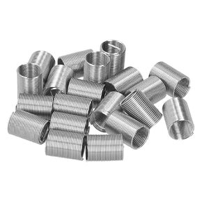 20Pcs M14x1.25 Wire Threaded Inserts(2.5D), Thread Inserts Male Female, Stainless Steel Reducing Nut Repair Tool Fastener for Avoid Thread Damage