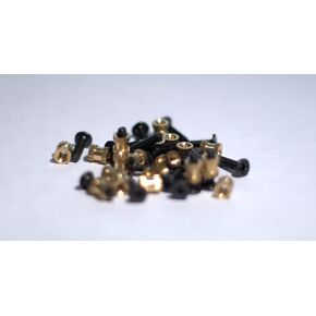 M2 Threaded Inserts and Screw Set - 4mm Threaded Insert - 8mm Black Screw