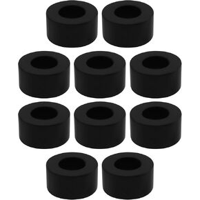 The Lord of the Tools Pack of 10 Rubber Spacers M10 Flat Washers 20mm OD 10mm ID 10mm Thickness Round Anti Vibration Spacer Rubber Bushing Washers Suitable for Faucet Pipe Water Hose Car Accessories
