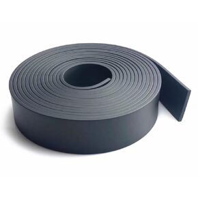 Neoprene Rubber Strips 1/8 (.125)" Thick X 2" Wide X 120" Long, Solid Rubber Rolls Use for Gaskets DIY Material, Supports, Leveling, Sealing, Flooring