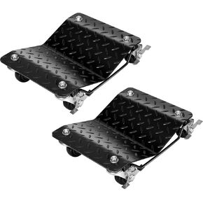 VIVOHOME Wheel Dolly Car Skates 2 Pack Heavy Duty Car Tire Dolly 3000 lbs Moving, Black