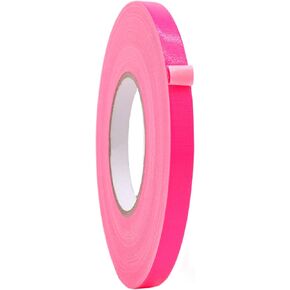 WOD DTC12 Contractor Grade Fluorescent Pink Duct Tape 12 Mil, 1/2 inch x 60 ft. Waterproof, UV Resistant for Crafts & Home Improvement