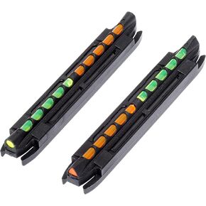HIVIZ Model 200 Two-In-One Magnetic Base Rib Shotgun Sight Green and Orange, One Size