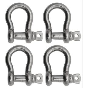 Extreme Max 3006.8329.4 BoatTector Stainless Steel Anchor Shackle - 3/4", 4-Pack