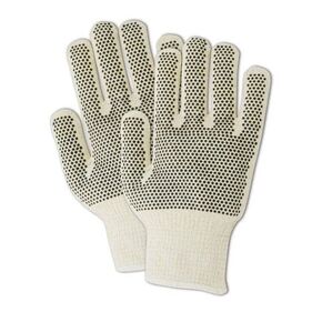 MAGID N930RLIPR MultiMaster Ambidextrous Nitrile Dotted Gloves, Jumbo (Fits ), Natural , Men's (Fits Large) (Pack of 12)