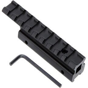 See-Through Hunting Rail Mount M-Armor Dovetail Weaver Picatinny Rail Adapter, 11mm to 20mm Tactical Scope Base Extension Mount