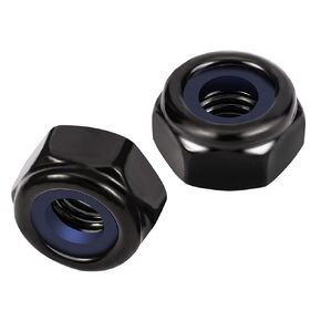 5/16-18 Nylon Insert Hex Lock Nuts Locknuts, 304 Stainless Steel 18-8, Black Oxide, 25 PCS