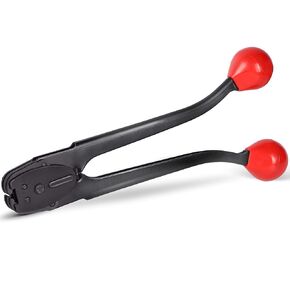 Sealer&Crimper Tool - 1/2" Metal Banding Strapping with High Strength Sealing Action & Double Notched Front Action & Harden Steel for Heavy Duty High Tensile Pallet Packing