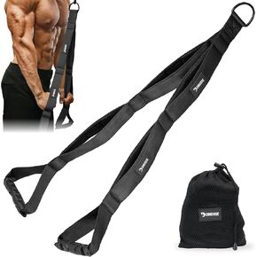 DMoose Tricep Rope Cable Attachment - Multi-Grip Gym Rope for Triceps, Back & Shoulders - Versatile Workout Tricep Pull Down Attachment for Muscle Isolation & Strength Training