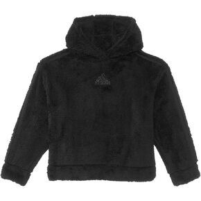 adidas Girls' Cozy Furry Sherpa Hooded Pullover (Big Kid)