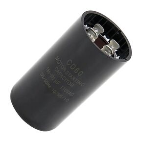161-193 uf/MFD 110-125 VAC Round Start Capacitor ±20% 50/60 Hz CD60 Round Motor Universal fit for Electric Motor Applications 1-7/16 in Diameter 2-3/4 in Height CON-161-110